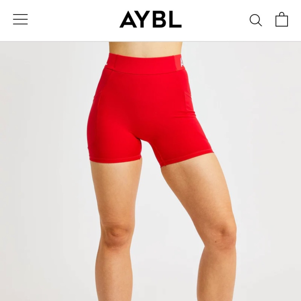 NWT AYBL Red Training Short